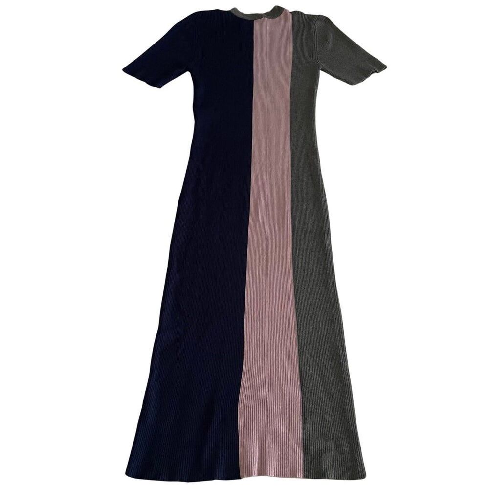 Lulu’s Ribbed Knit Color Block Dress Size Large - Picture 3 of 6